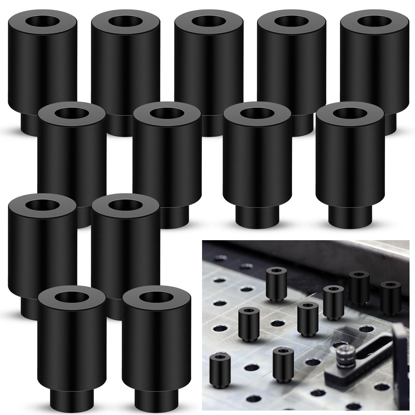Yaocom 15 Pcs 5/8" x 1" x 1.5" Welding Table Clamps Fixture Pins Quick Setup...