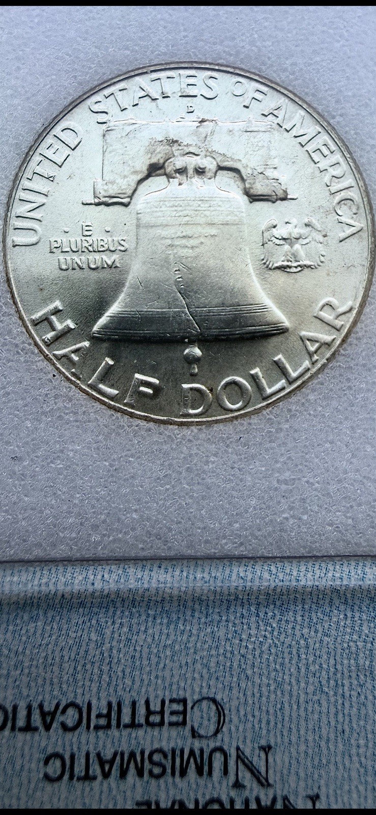 1960-D 50C Franklin Silver Half Dollar 50c Coin Graded MS66FBL
