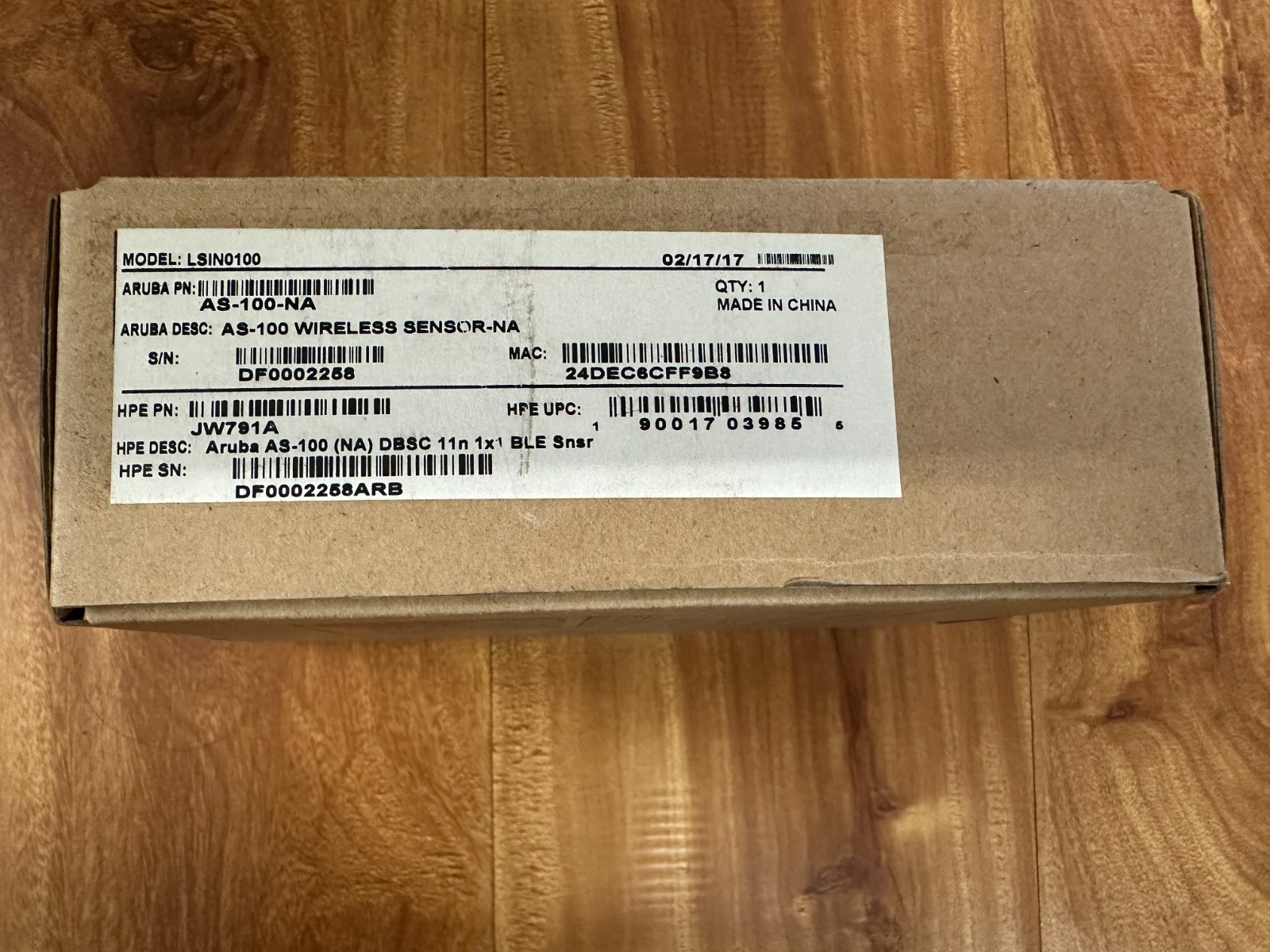 HPe JW791A Aruba AS-100 (NA) DBSC 11n Module AS-100-NA New Open Box