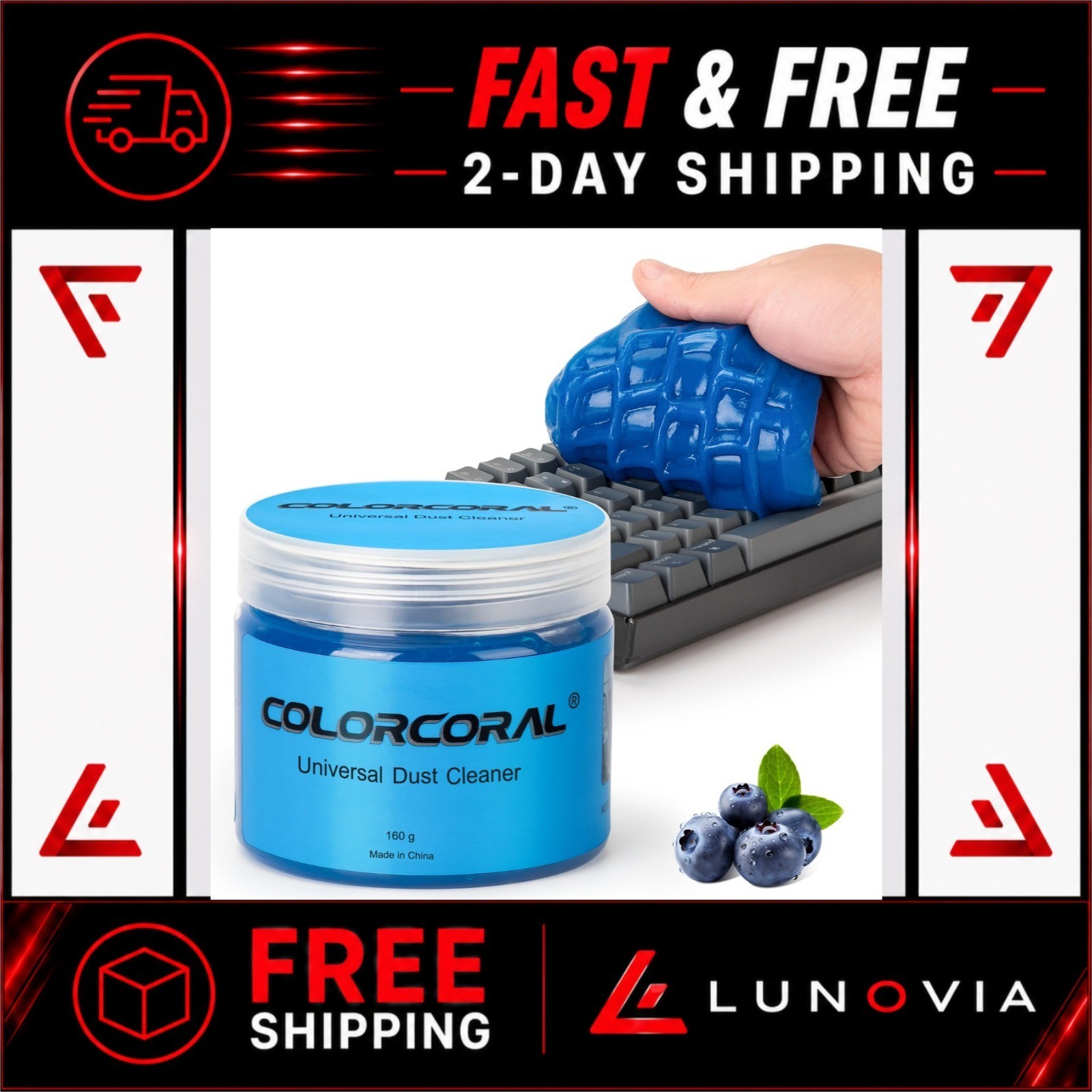 ColorCoral Cleaning Gel Dust Cleaner for PC Keyboard & Car - 160g