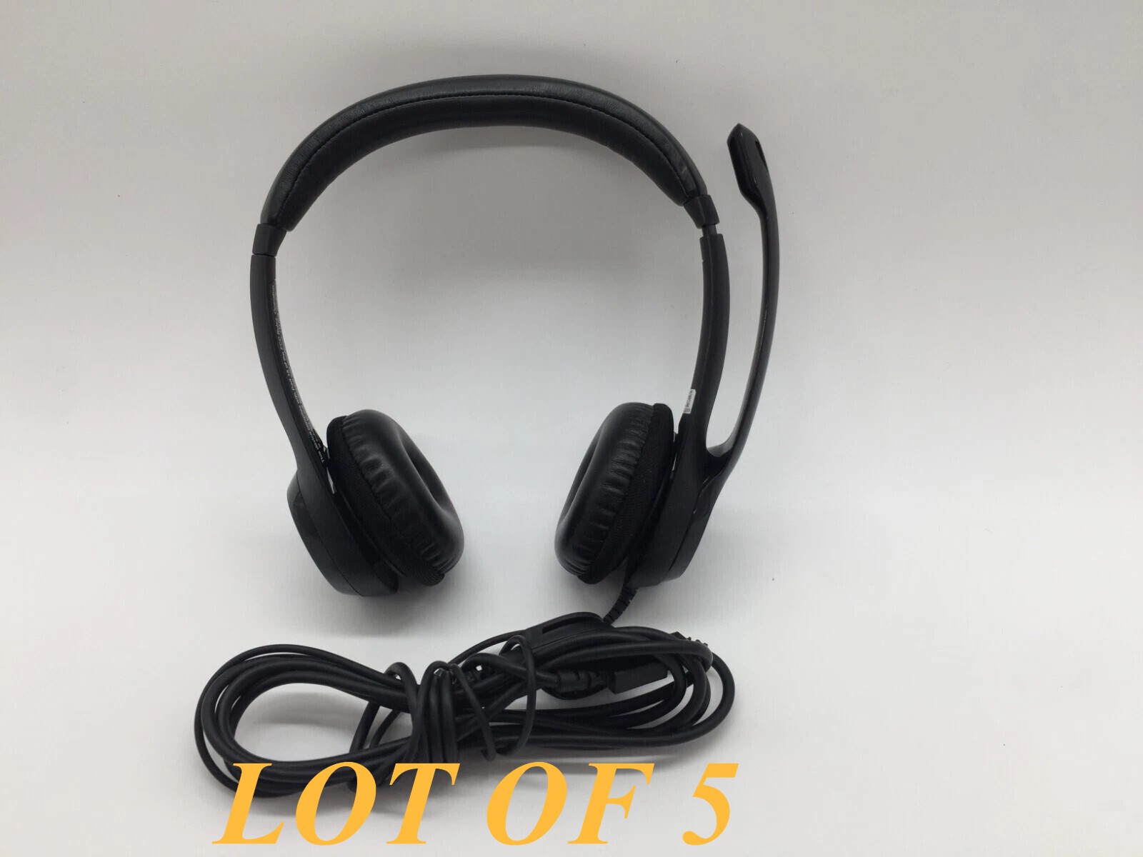 LOT OF 5 Logitech ClearChat Comfort USB Headset H390 FREE SHIPPING