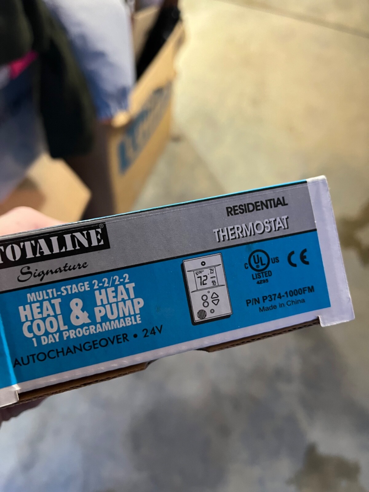 2-Totaline P374-1000FM Thermostat Programmable -working
