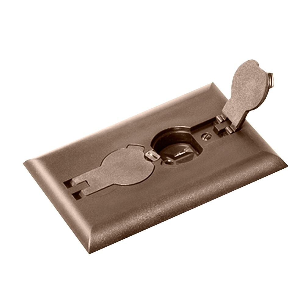 *OPEN BOX* Arlington™ ARLFLBRF101BR Non-Metallic Floor Box, Brown