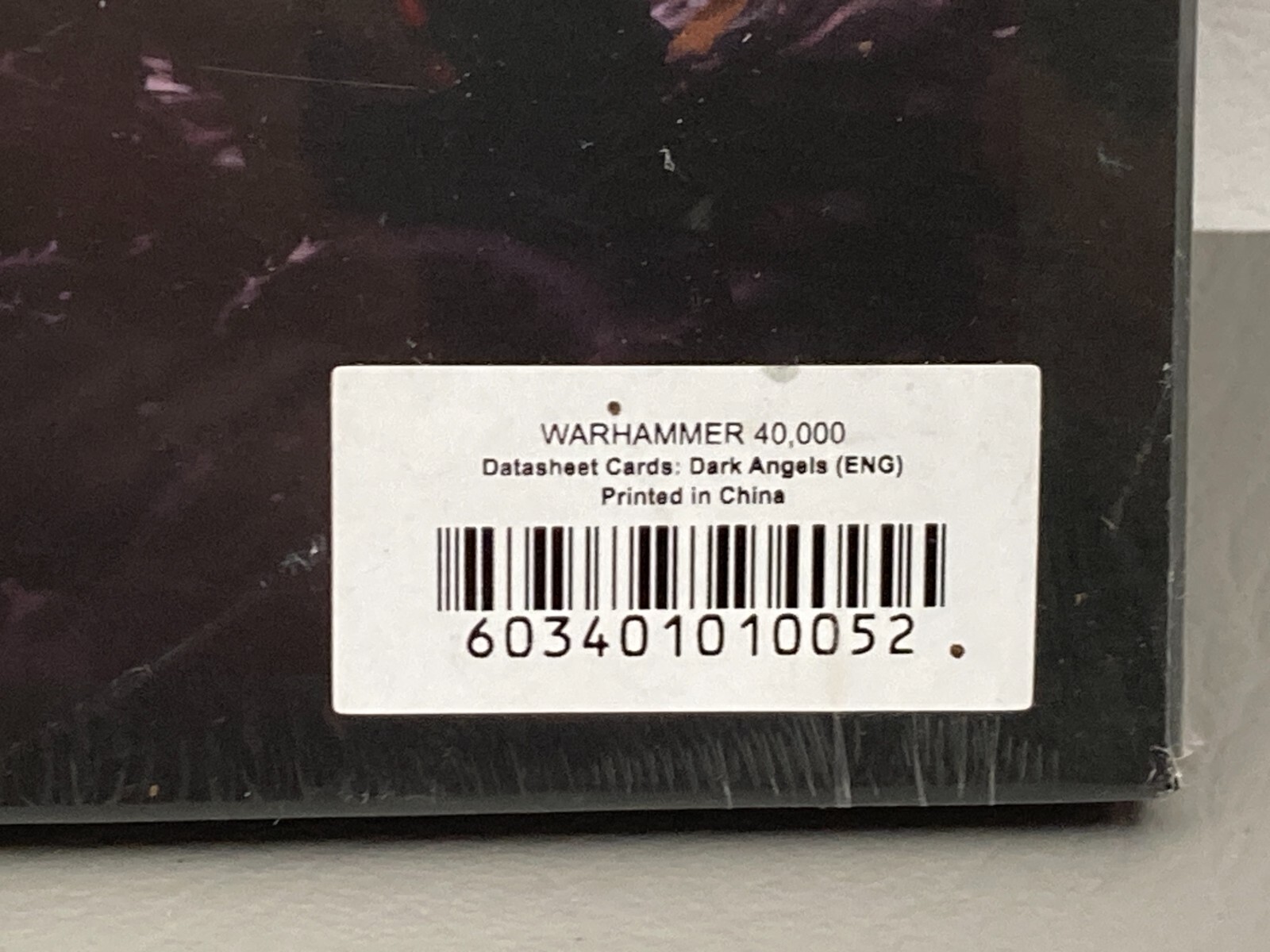 Warhammer 40k Dark Angels Datasheet Cards New Sealed