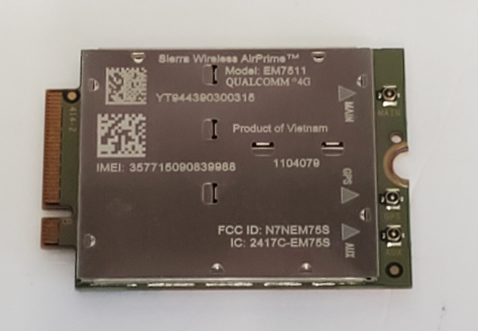 Sierra Wireless em7511 WWAN Cellular Gobi Card Cat-12 - 4G LTE FZ-55 ToughBooks