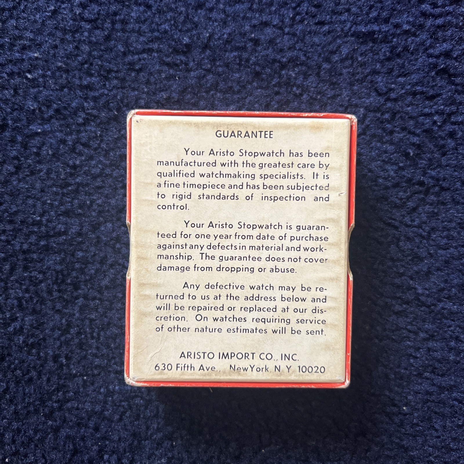 VINTAGE ARISTO STOPWATCH