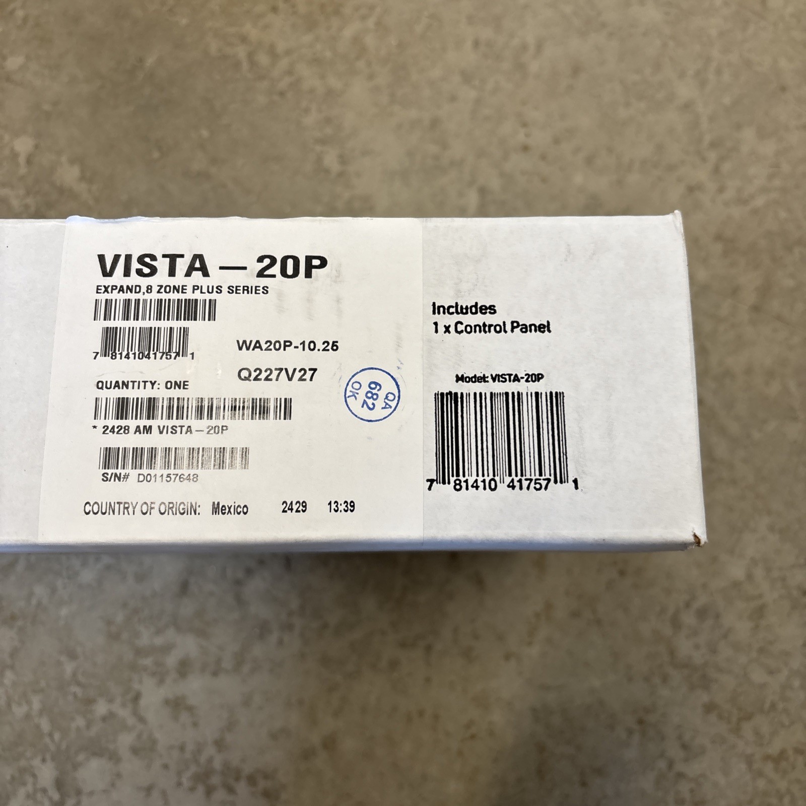 Honeywell-resideo Vista 20P  WA20P-10.25
