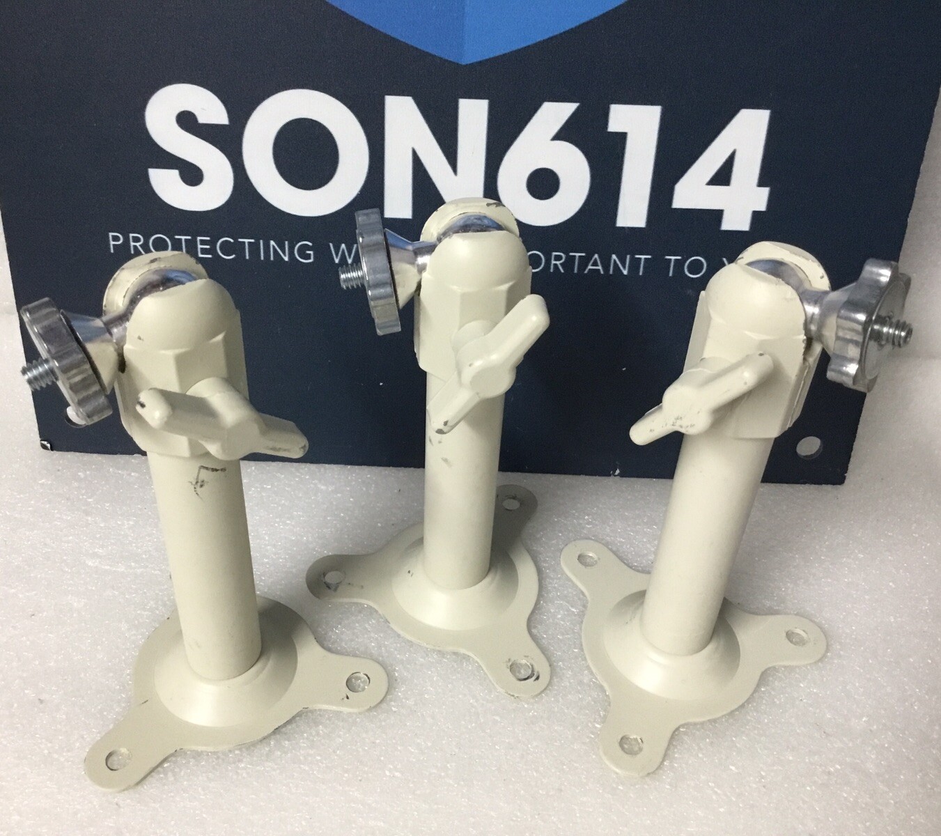 Lot 3 Heavy Duty Aluminum 6” Wall / Ceiling Mount Bracket CCTV Security Camera