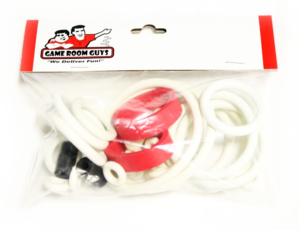Data East Laser War Pinball Machine Replacement Repair Rubber Ring Kit White