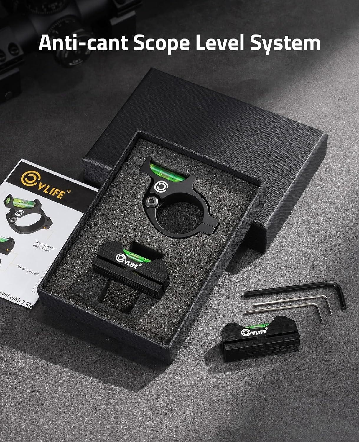 30mm Scope Level Anti-cant, 2 Magnetic Bubble Level for Precise | Scope Leveling