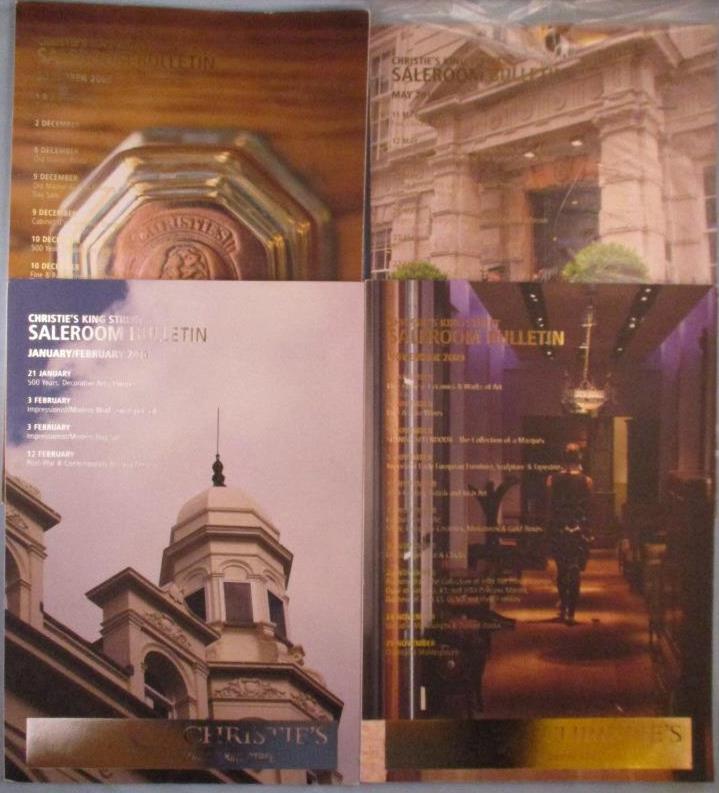 Lot of 4 Christie's Salesroom Bulletin London King Street Auction Highlights