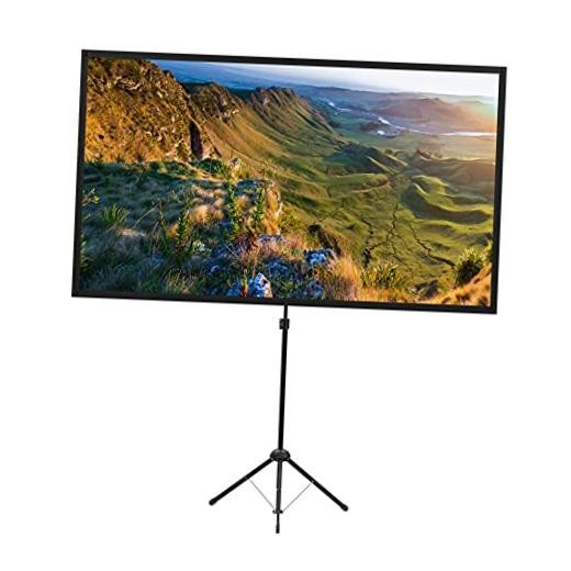 Projector Screen with Stand, 100 Inch Outdoor Projection Screen 16:9 100 inch