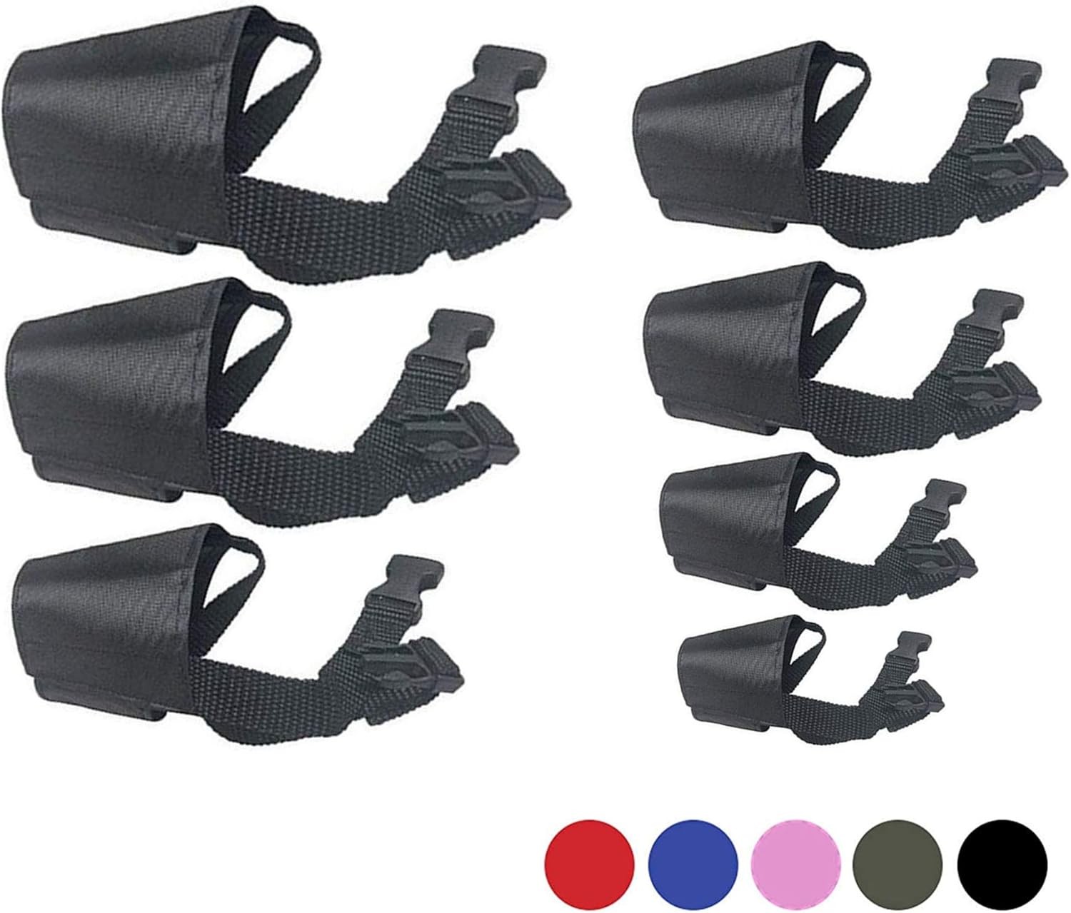 Dog Muzzles Suit 7PCS Dog Muzzles Adjustable Quick Fit pet Muzzle Prevent from
