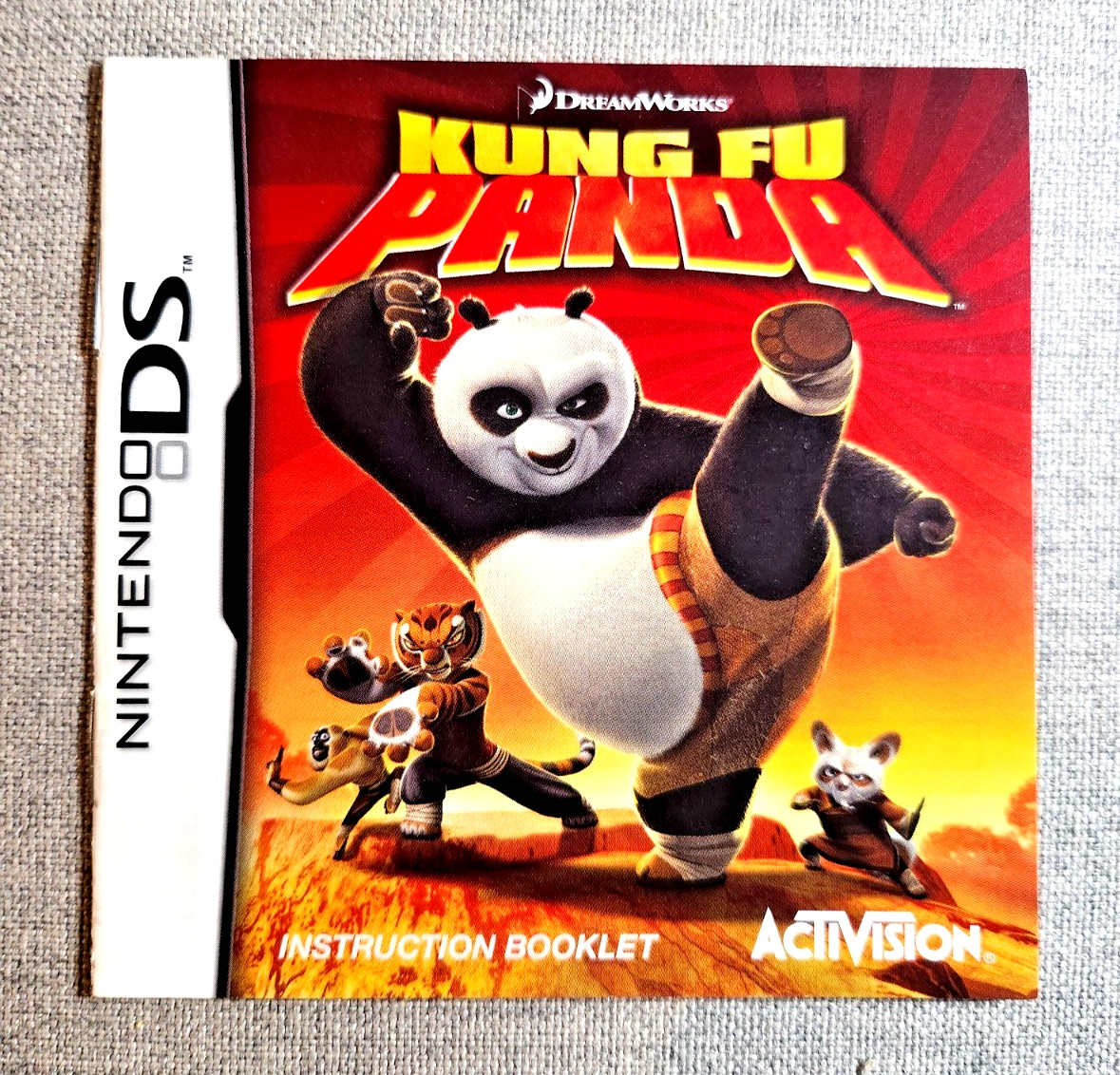 Kung Fu Panda Instruction Manual Only - Nintendo DS