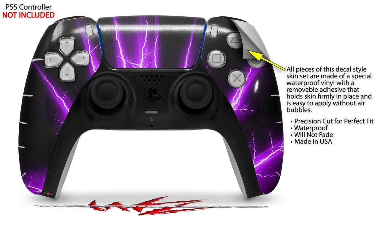 Skin Sony PS5 Controller Lightning Purple