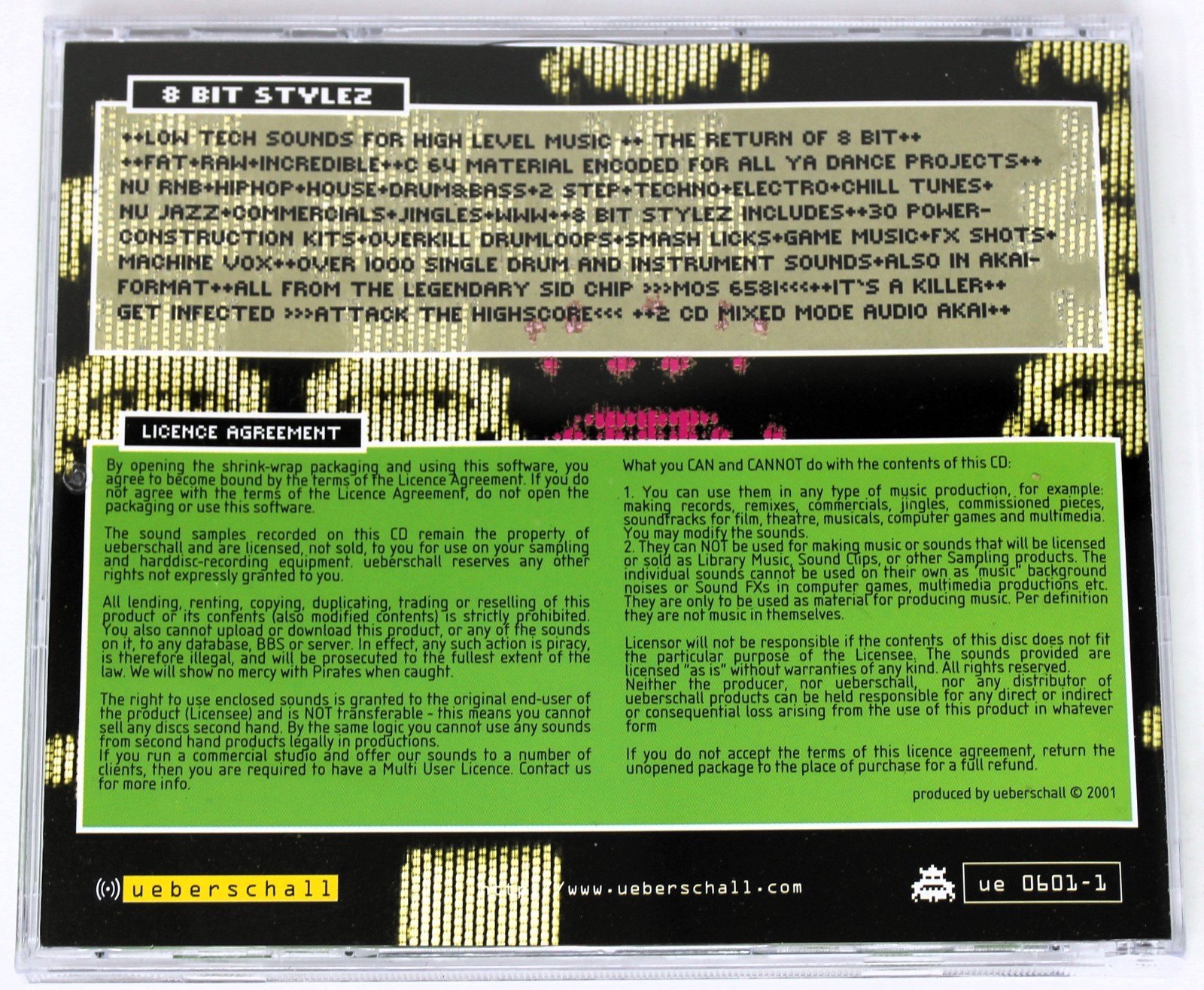 Ueberschall 8 Bit Stylez Audio & Akai Format Sound Library/Sampling Double CD