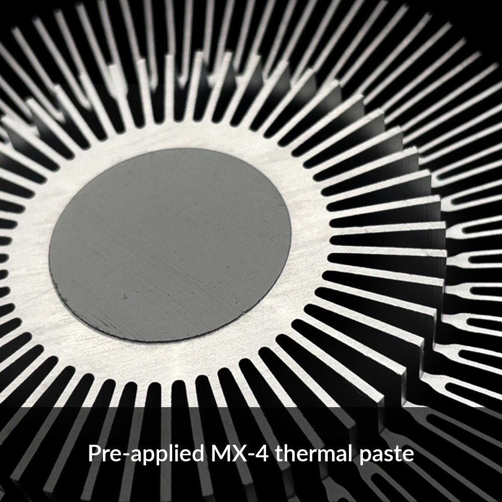 ARCTIC Alpine 23 CO Compact AMD CPU cooler for AM4 for Continous Operation Black