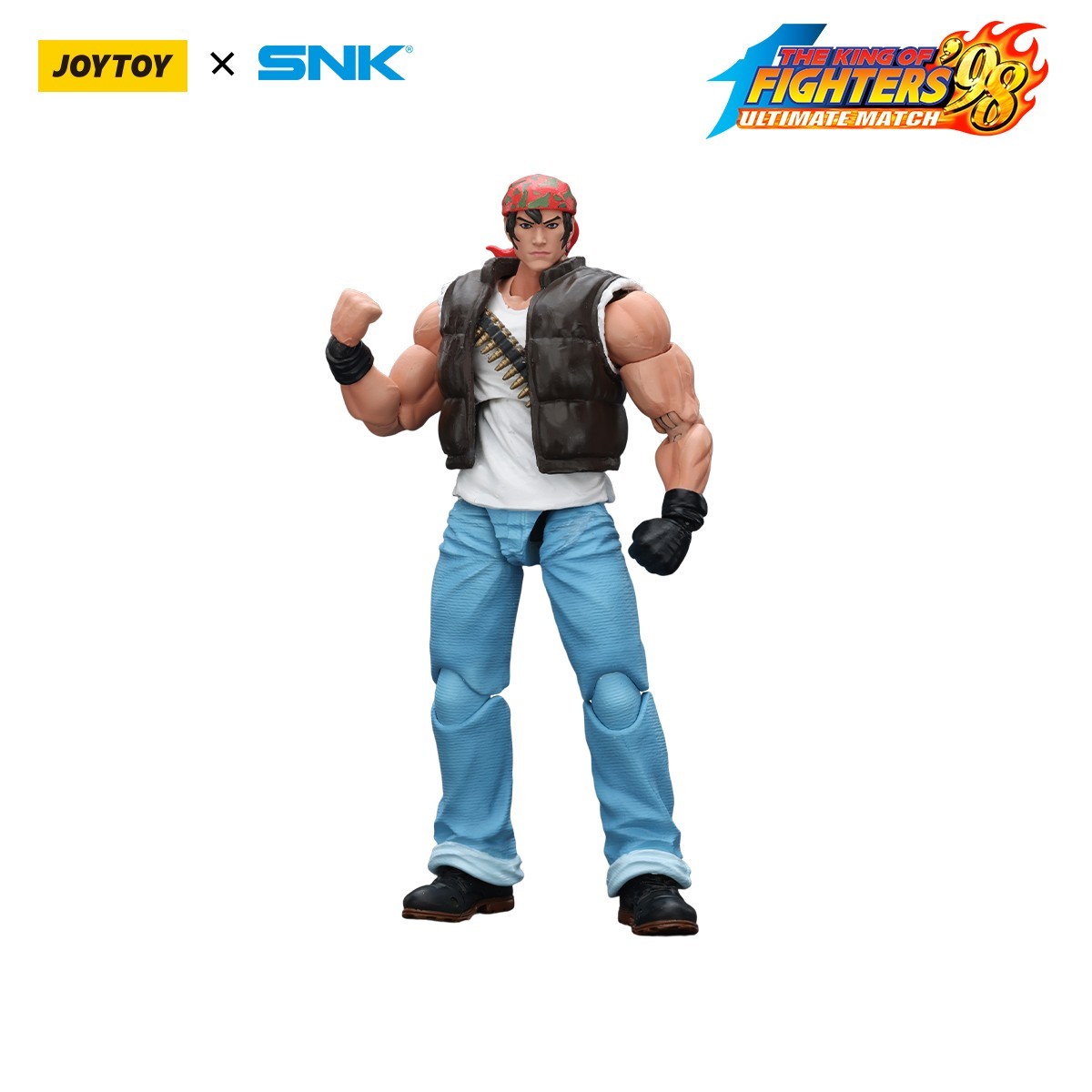 JOYTOY SNK 1/18 Action Figure KOF 98UM Ikari Warriors Team Ralf Jones Model