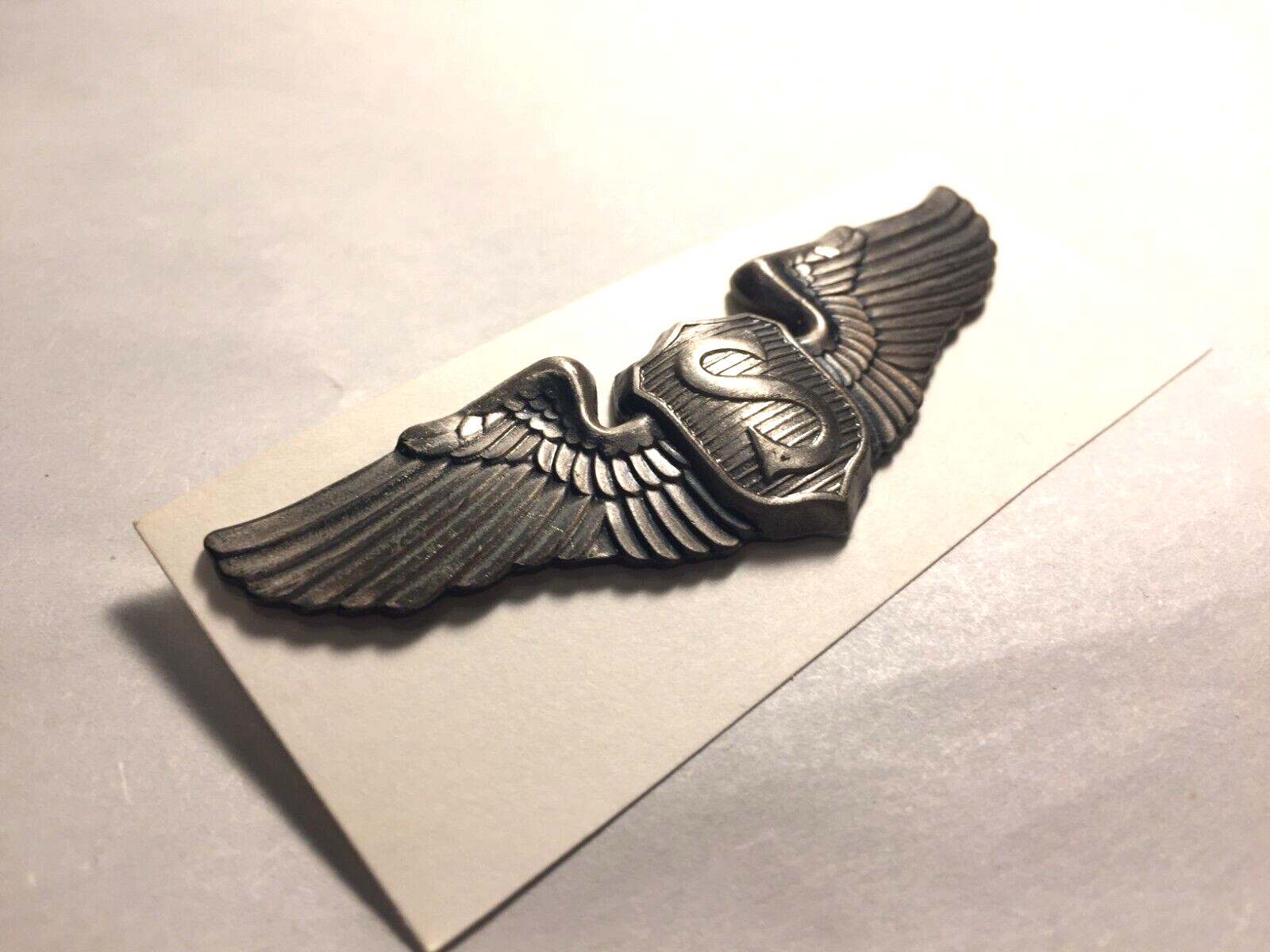 Replica U S Army - Air Force Service Pilot Badge full size clutch back