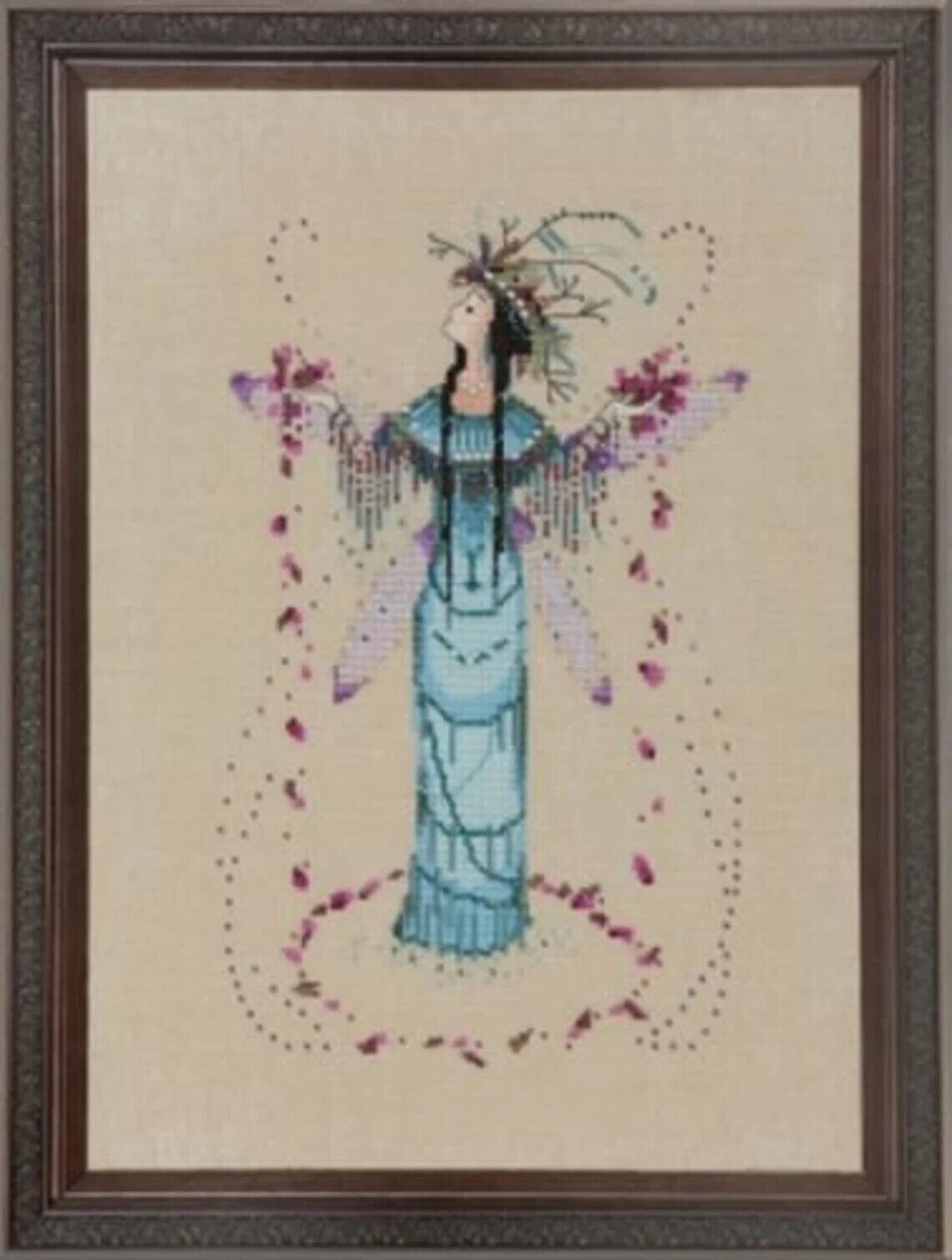 Complete Xstich Materials THE RAIN QUEEN NC214 by Nora Corbett