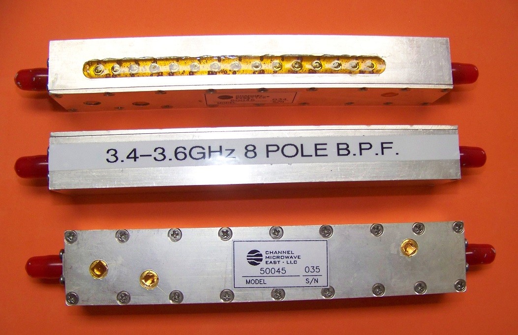 1 New Channel MW 3.40-3.60GHz BPF 8 poles for 9CM ham band using 50,144,432 I.F.