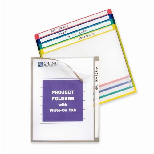 C-Line CLI62160 Project Folder Assorted 100 Sheet Capacity