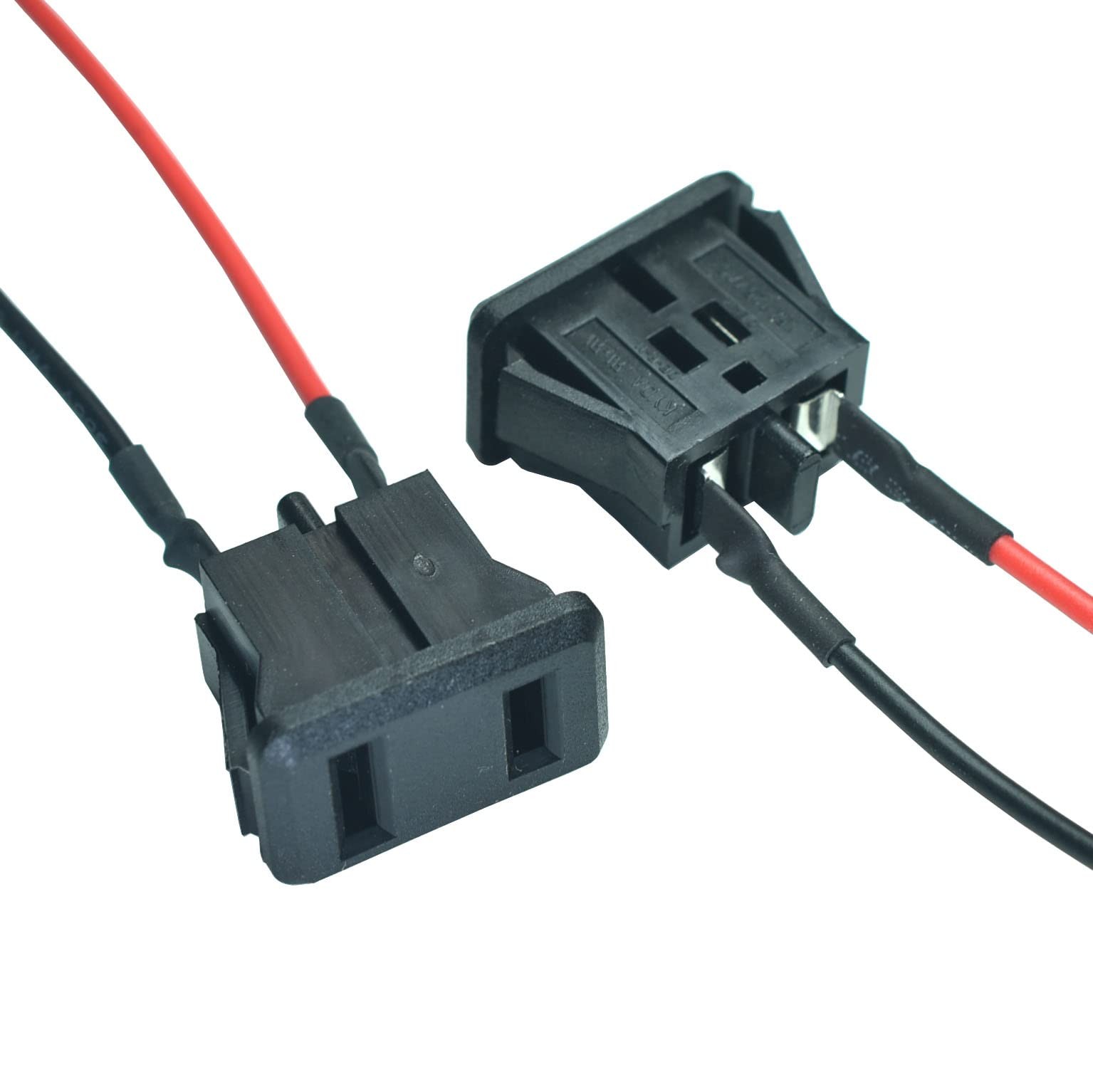 2pcs 2 Pins Us Power Socket Plug Panel 10a 125v Ac Panel Mount Outlet Industrial