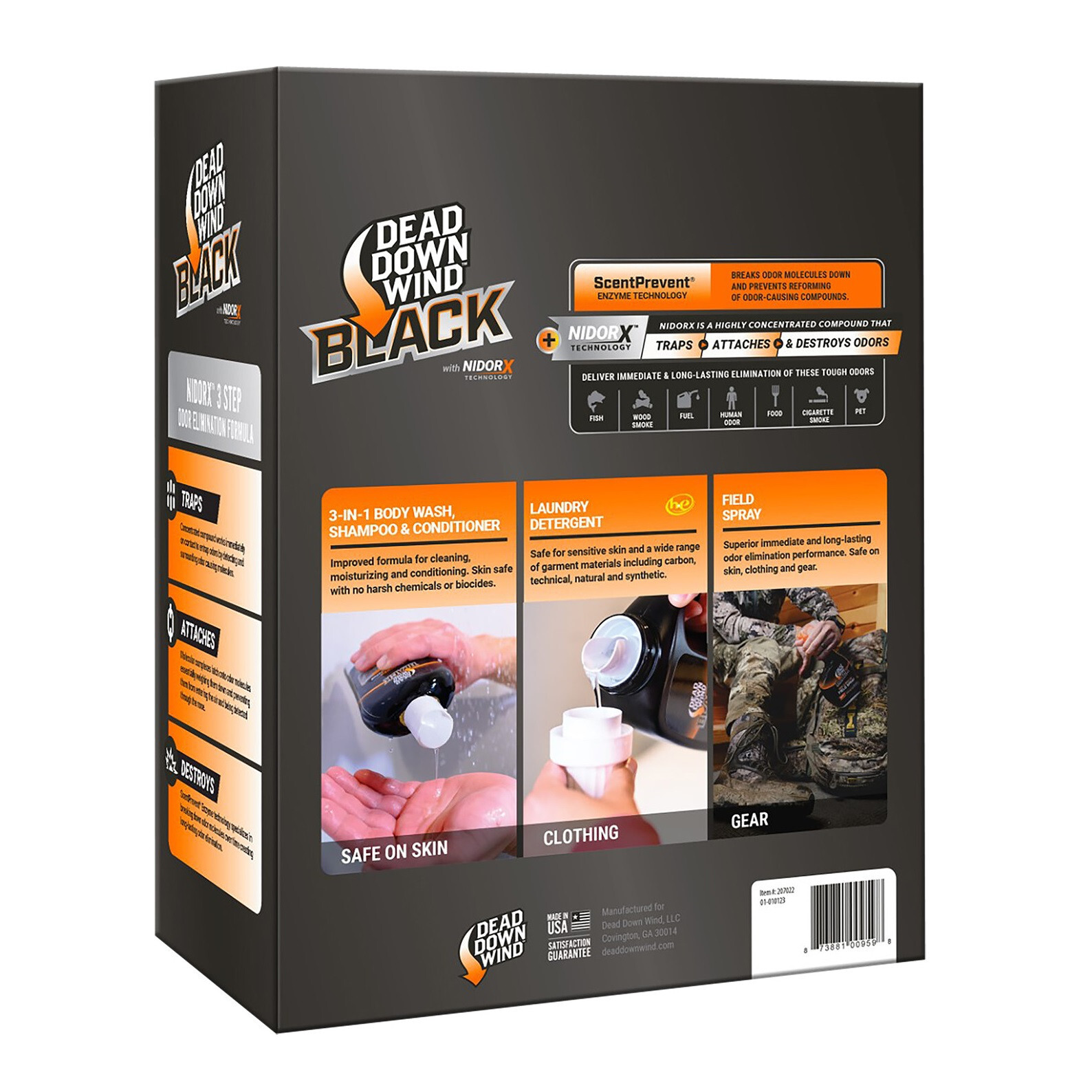 Dead Down Wind Black Premium Odor Elimination Kit - 3 PC