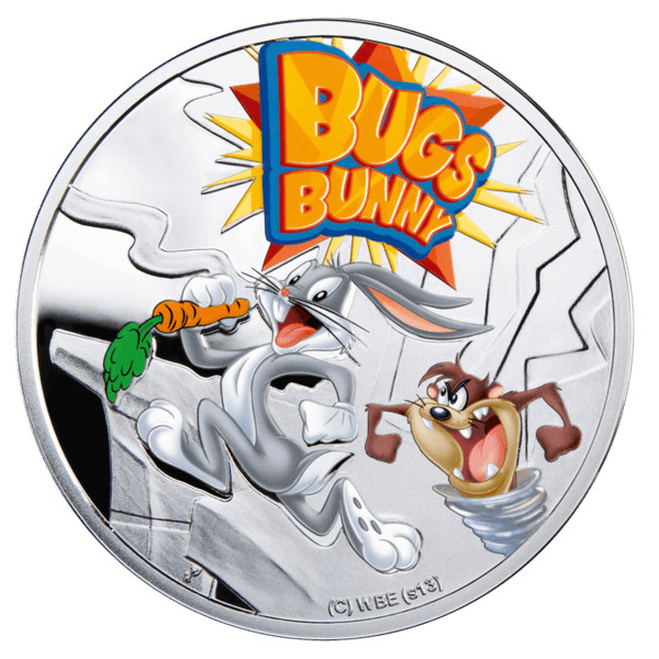 2013 Niue Bugs Bunny Cartoon Characters 1/2 oz Proof Silver Coin