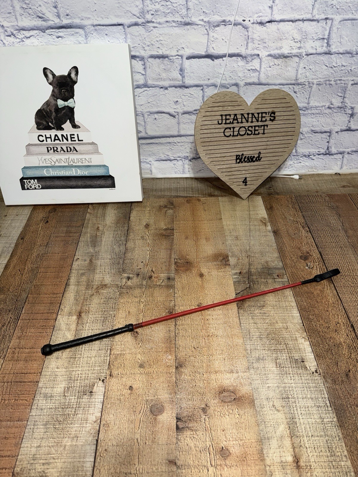 VTG COUNTY Red Equestrian Horse Leather Whip Riding Crop, Made in England