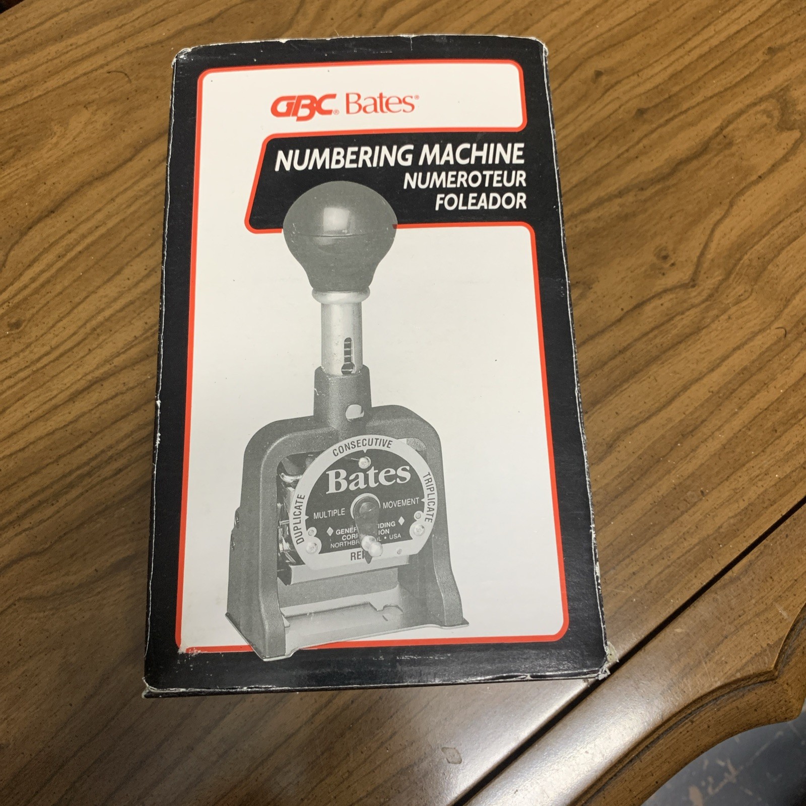 GBC Bates Multifunctional Numbering Machine In original box looks unused