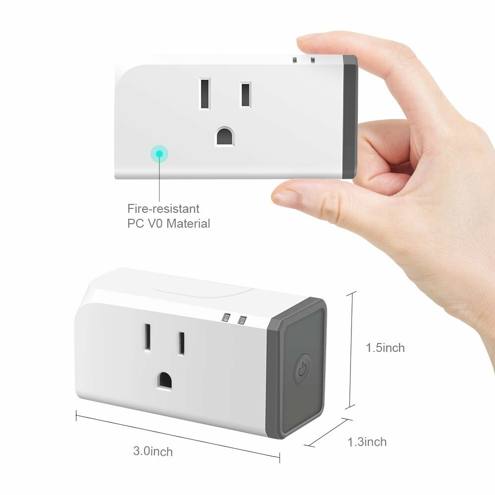 4 Pack SONOFF S31 LITE Smart WiFi Plug 15A Timer Schedule APP Remote LAN Control