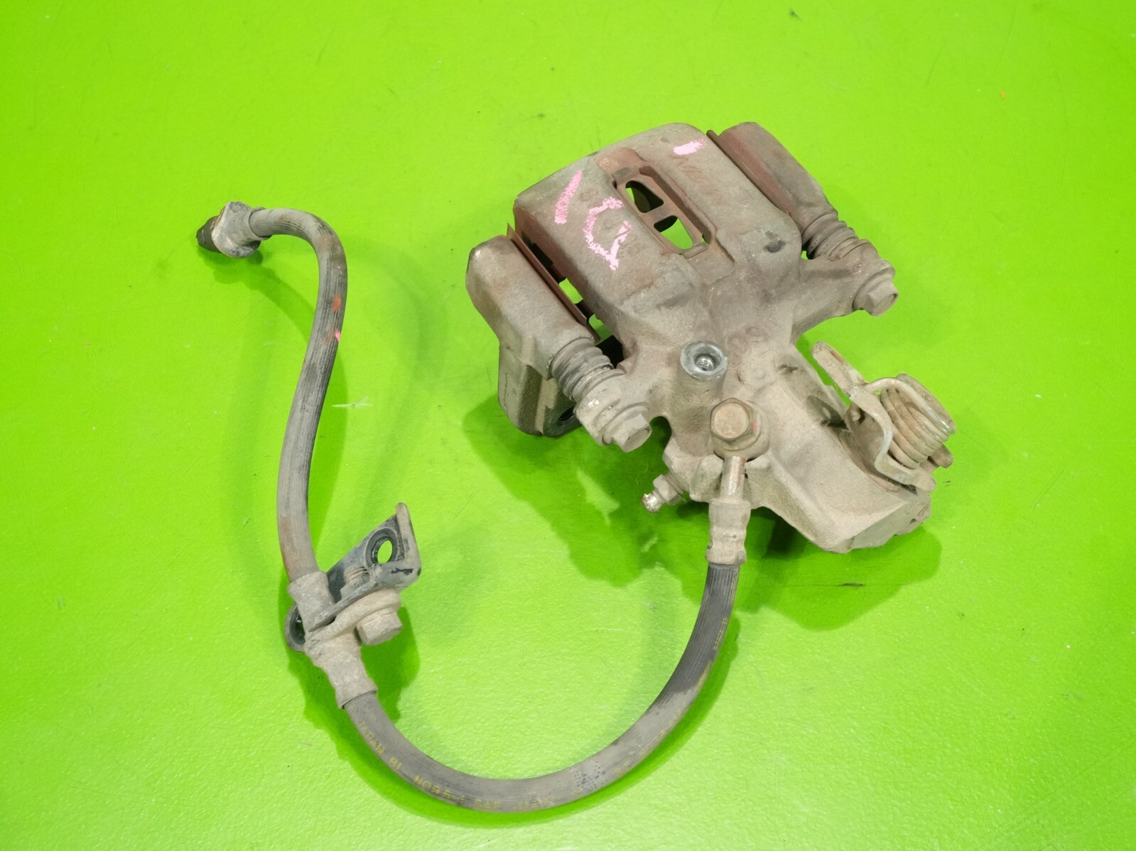 92-96 Prelude OEM driver left rear back brake caliper slide hose COMPLETE