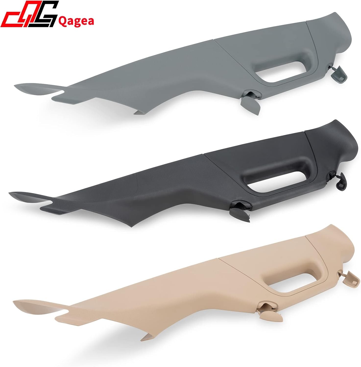 Qagea A-Pillar Grab Handle Interior Trim Passenger Right Side, Gray