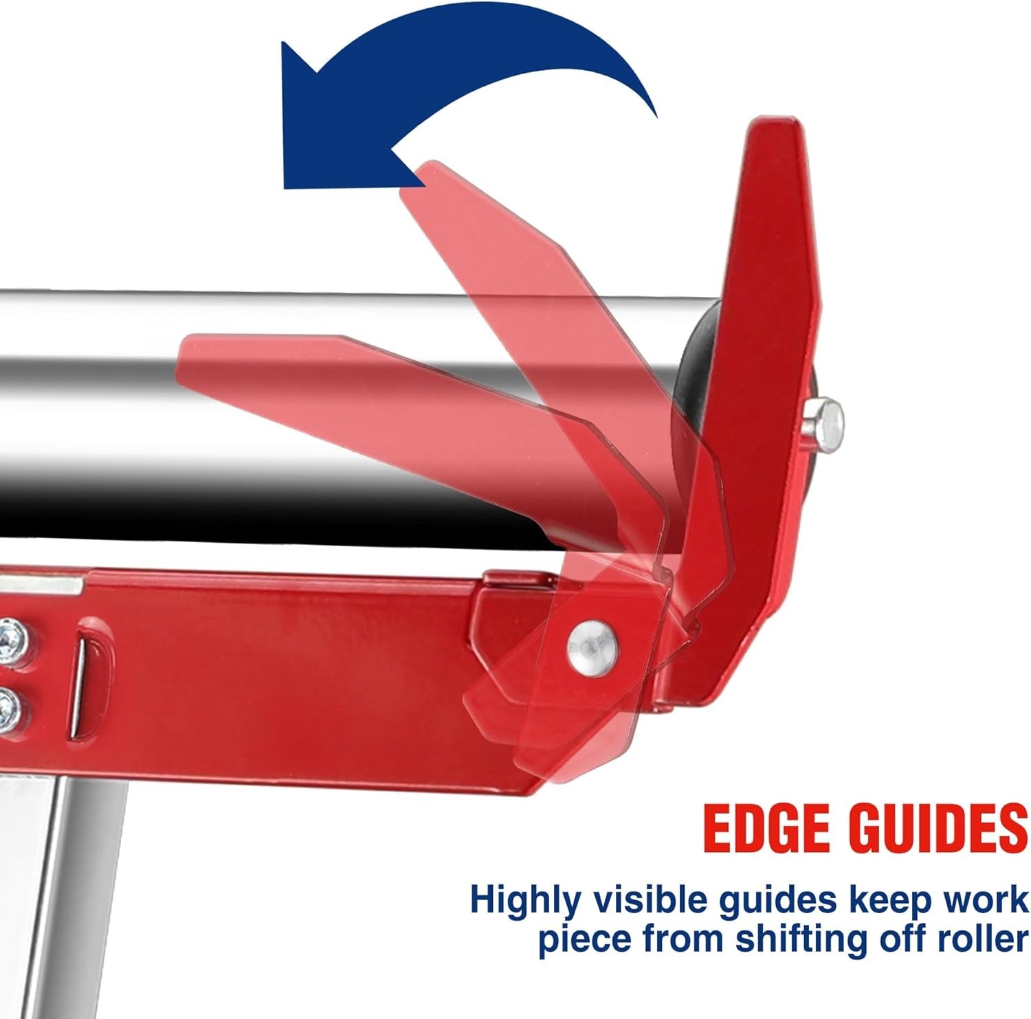 Compact Folding Roller Stand, 27-43" Adjustable Height, Ideal for Woodworkers