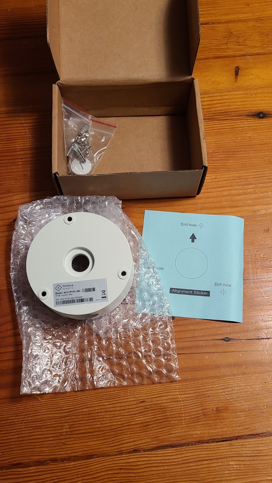 Rhombus ACC-R100-JB2 Camera Junction Box
