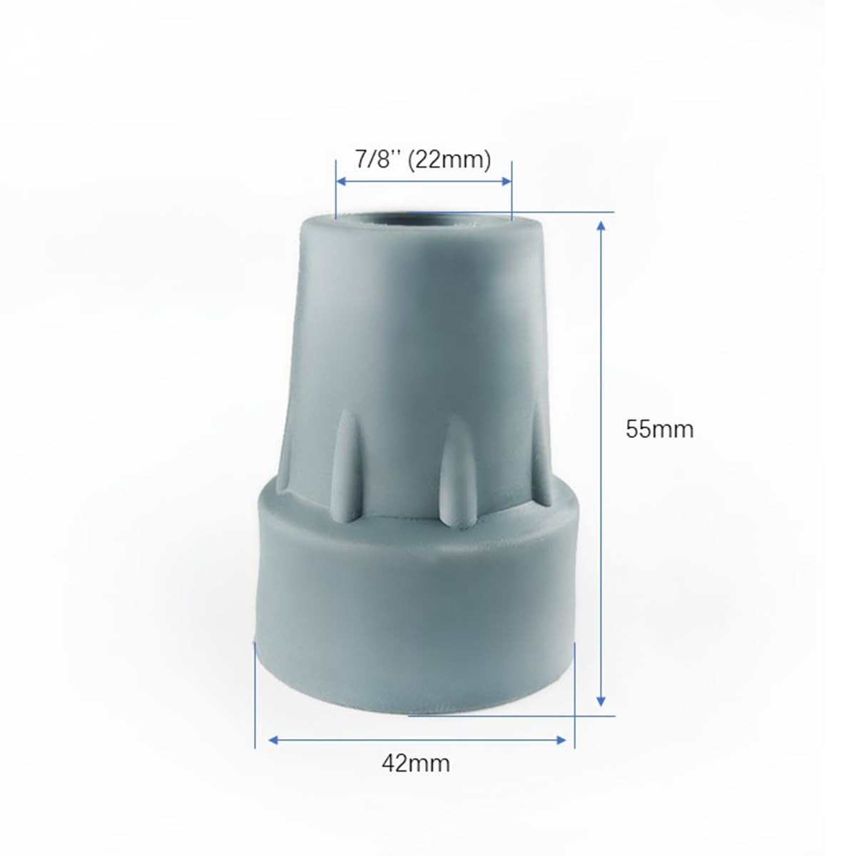 Replacement Crutch Pads Anti-slip, Rubber Padding for Walking Under Arm