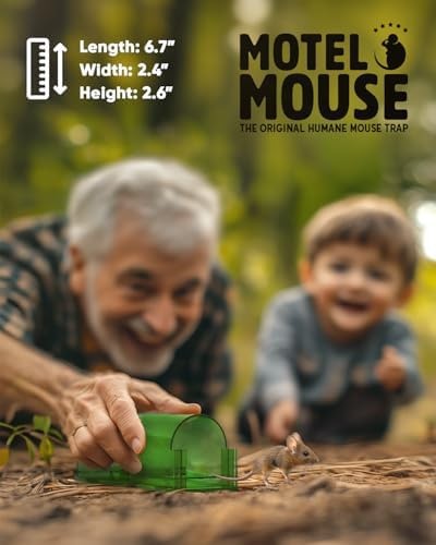 Motel Mouse Humane No Kill Mouse Traps Live Catch & Release - 4 Pack | Kid & ...