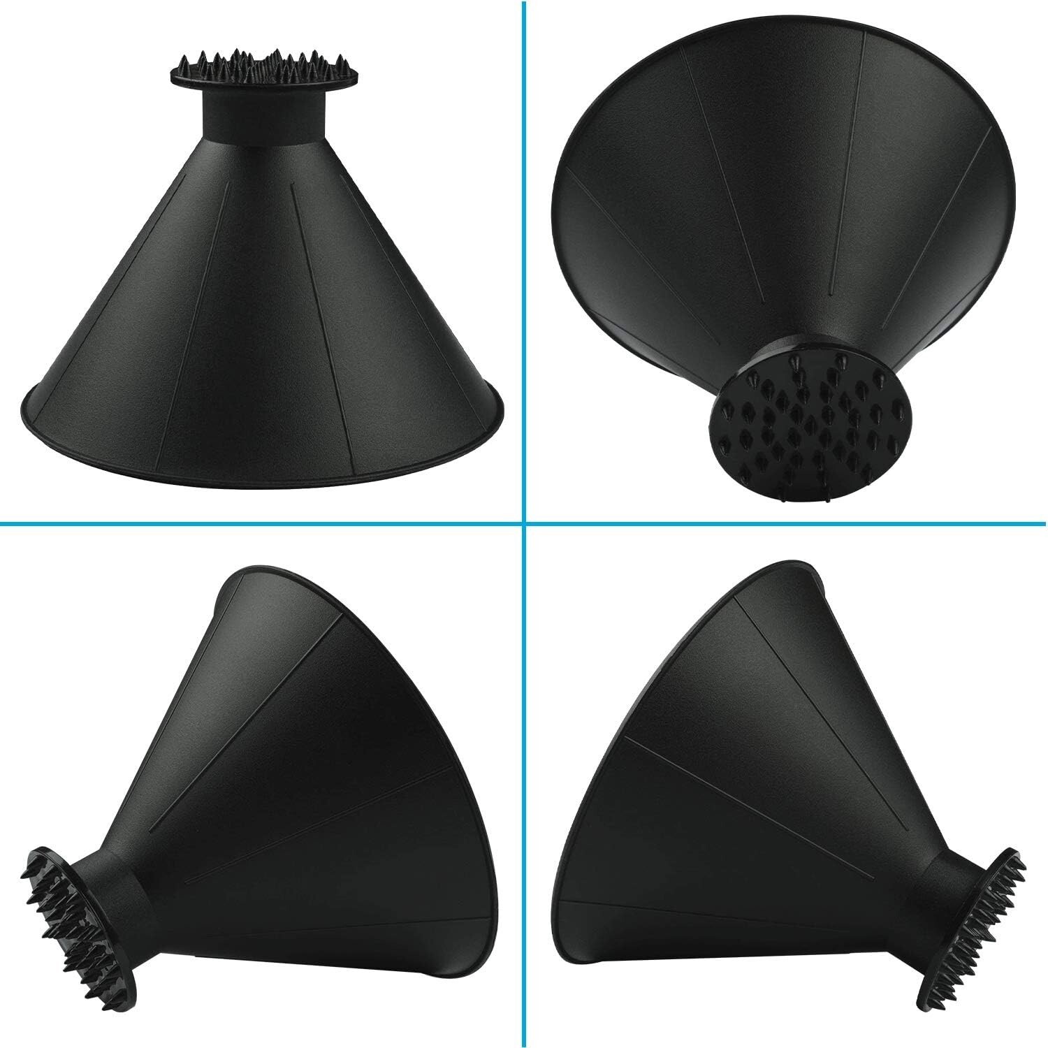 Magical Ice Scrapers for Car Windshield - 2 Pack Cone Magic Car Ice Scraper with
