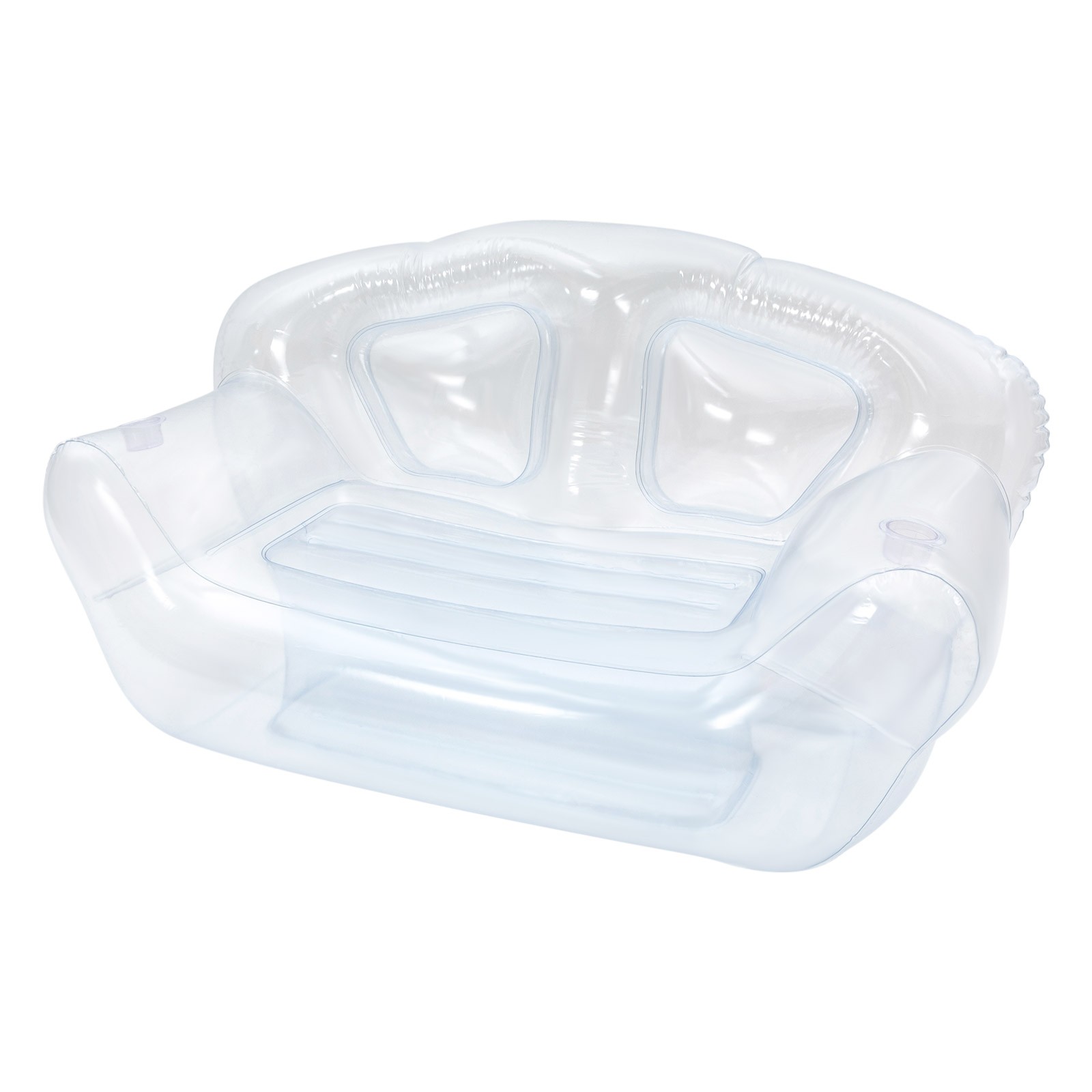 Modern 70.9*35.43*37.4in PVC Clear Portable Inflatable Couch Double Person Sofa