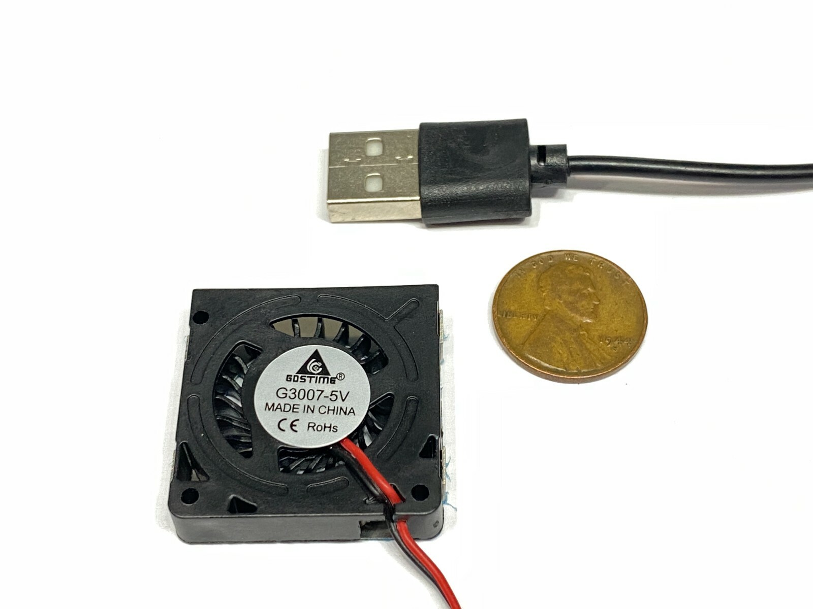 2 Pieces USB Blower fan 3007 5V 30mm 7mm 3cm mini small cpu 3d printer micro E20