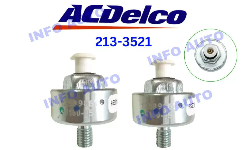2PC Genuine 213-3521 Knock Sensor 12589867 Fit Chevy Silverado Express