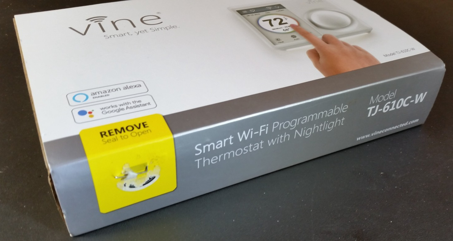 Vine Programmable Thermostat TJ-610C-W