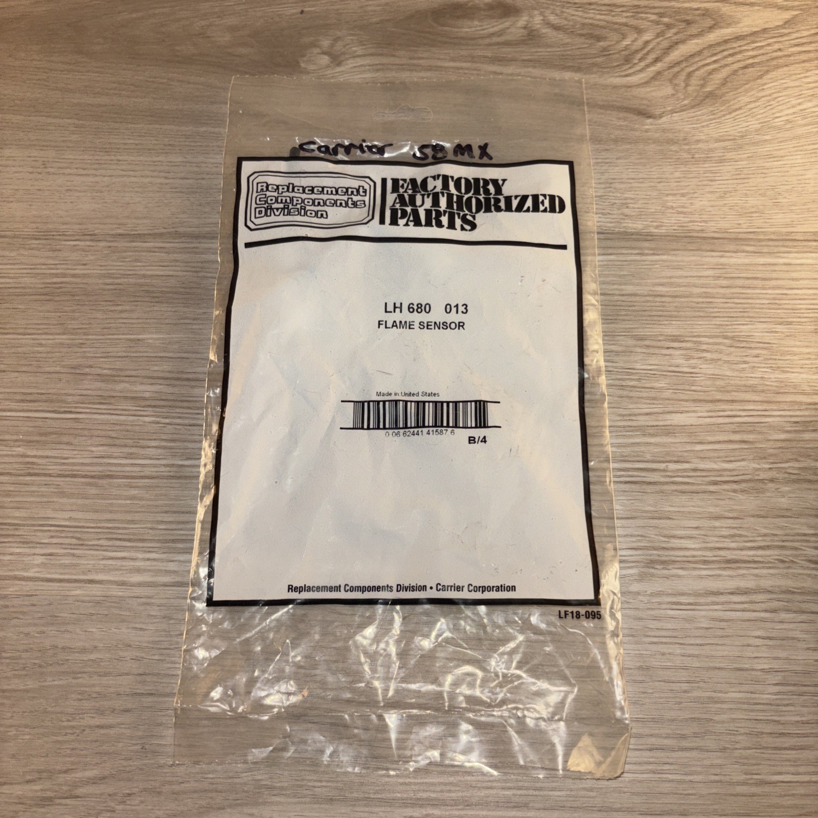 Carrier  LH 680 013 Flame Sensor LH680013 New In Sealed Package