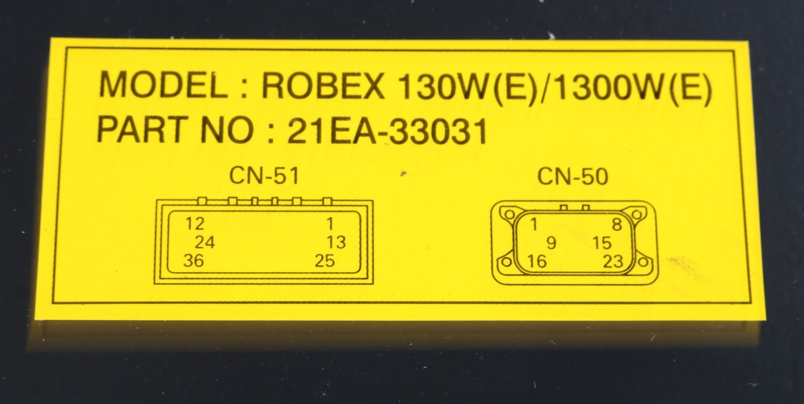 New 21EA-33031 Hyundai Construction Equipment Controller CPU R130W (E)