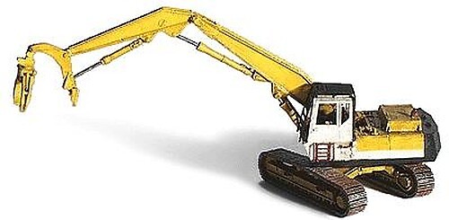 GHQ Komatsu Log Loader with Heel Bottom Unpainted Metal Kit - N Scale Model