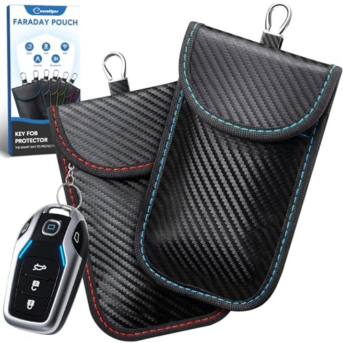 Faraday Pouch For Key Fob, RFID Signal Blocking Holder,5.6″x3.7″ | Box