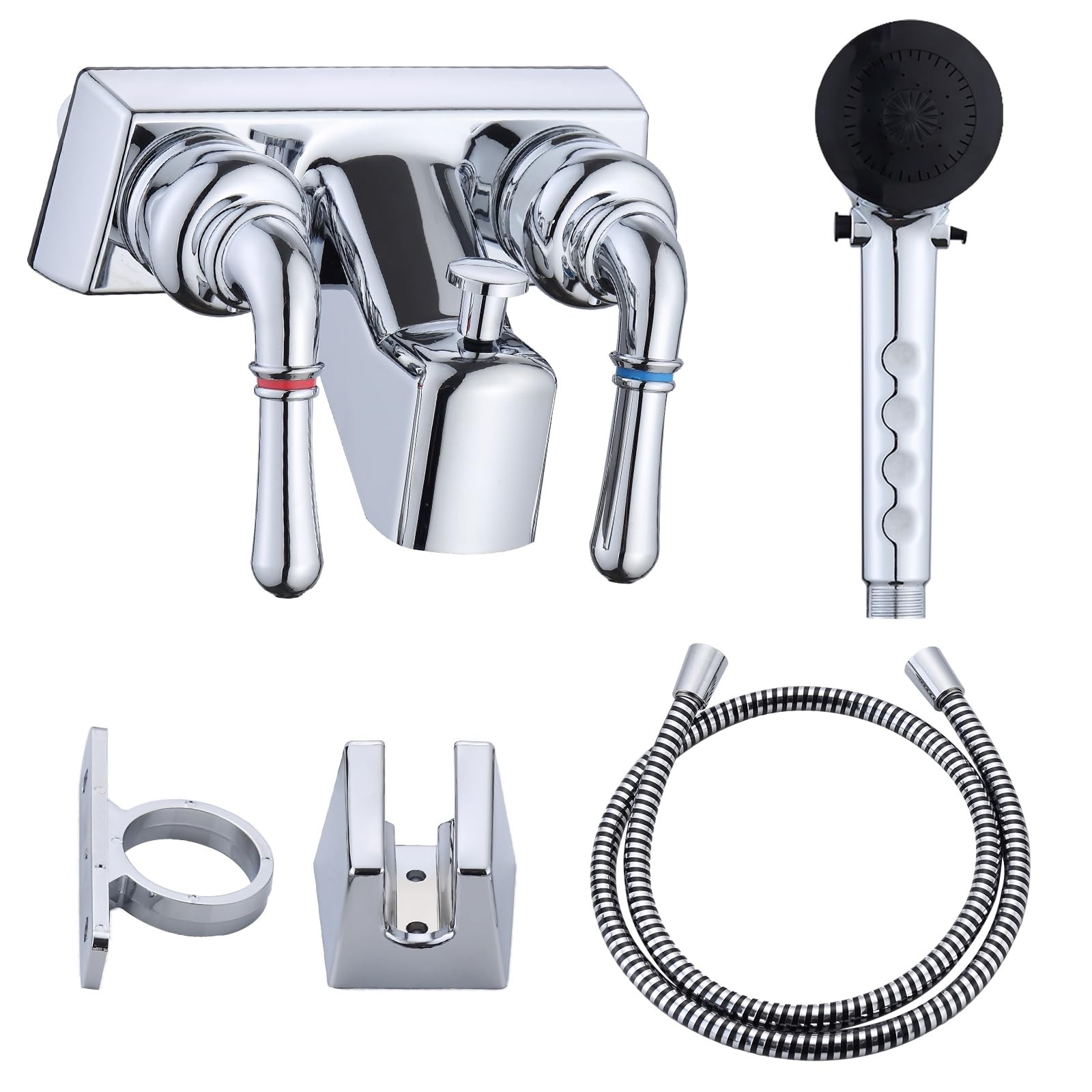 RV Shower Faucet with Hose and shower Head,Camper Shower Faucet ,Rv Tub Fauce...