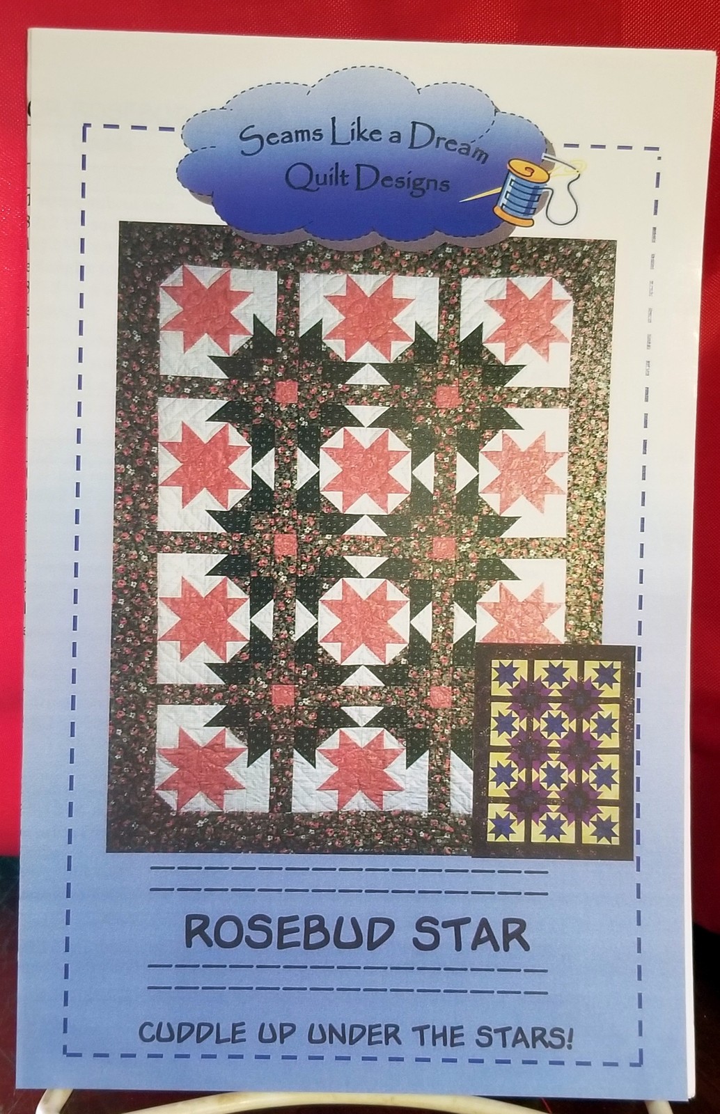 Rosebud Star Quilt Pattern - Kathleen Colleran - Seems Like a Dream - multi size