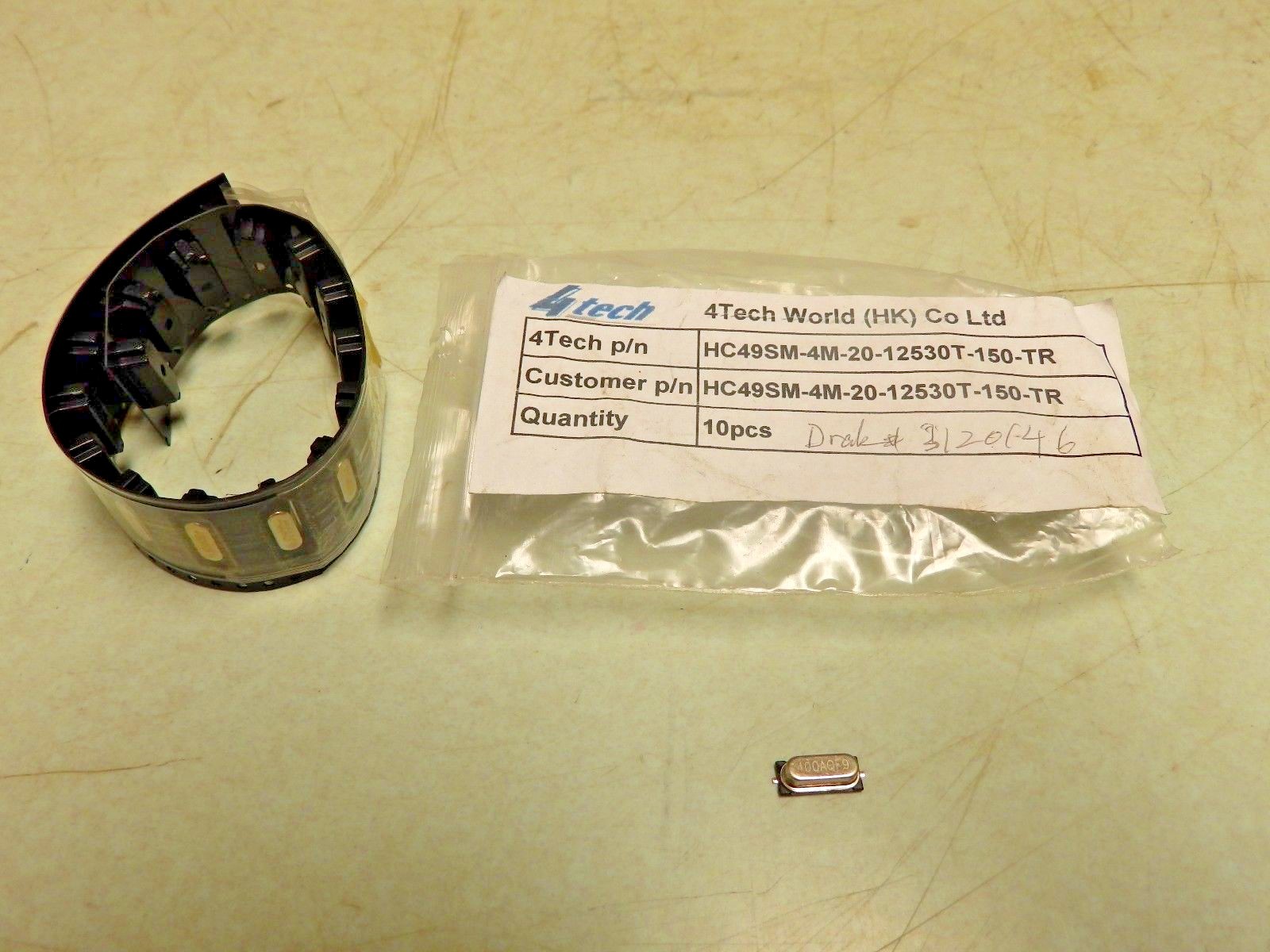 Lot Of  6 Crystals For Drake- HC49SM-4M-20-12530T-105-TR (3120146) FREE SHIP